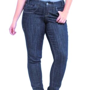 Z. Cavaricci Plus Size Straight Cut Mid Rise Blue Jeans